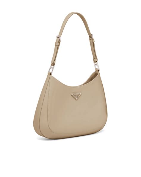 Prada Cleo Shoulder Bag Desert Beige 